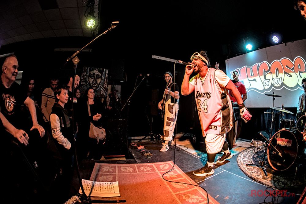 Samadoss face au public en concert